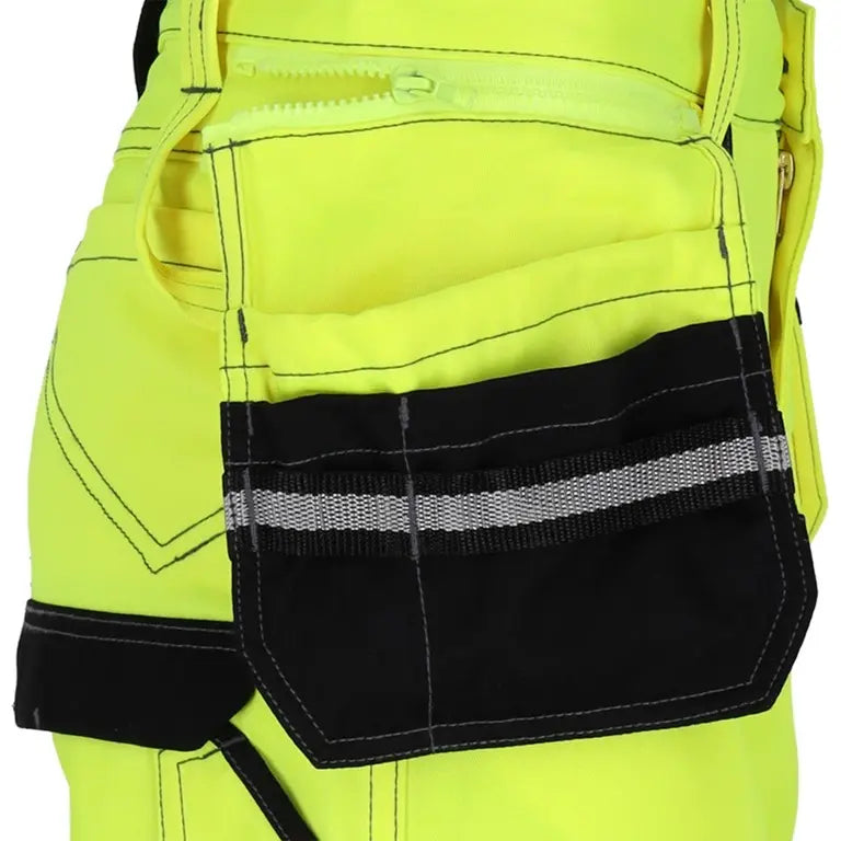 Pantaloni Alta Visibilità Donna Multitasche Giallo/Nero – EN ISO 20471