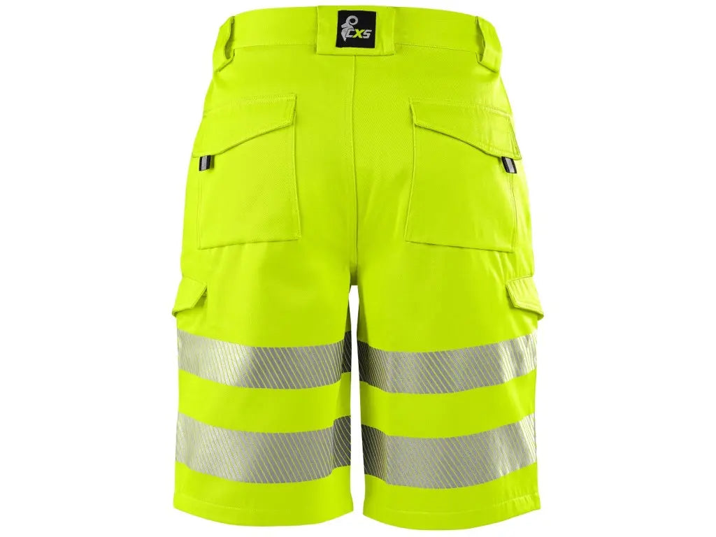 pantaloncini lavoro uomo alta visibilità per manutenzione e lavori stradali,  vista posteriore