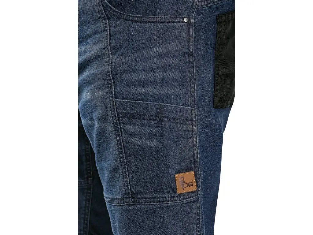 pantaloncini tecnici lavoro blu nero tasche utensili