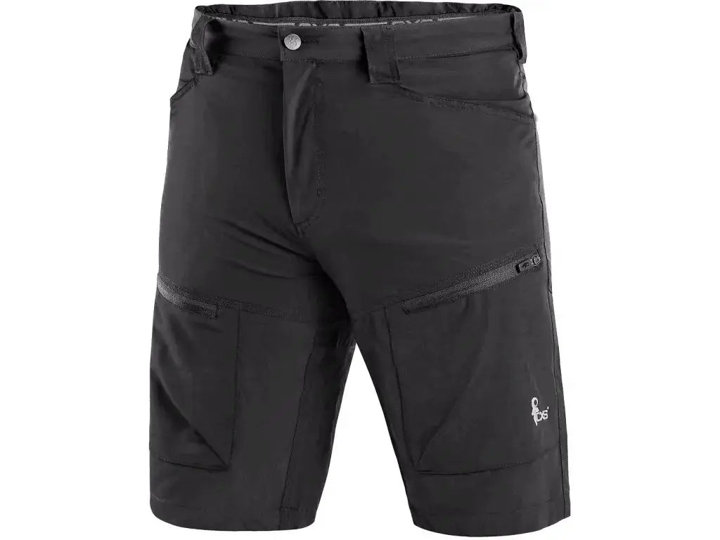 pantaloncini da lavoro leggeri con elastico laterale e tasche