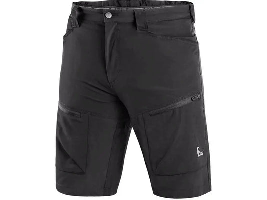 pantaloncini da lavoro leggeri con elastico laterale e tasche