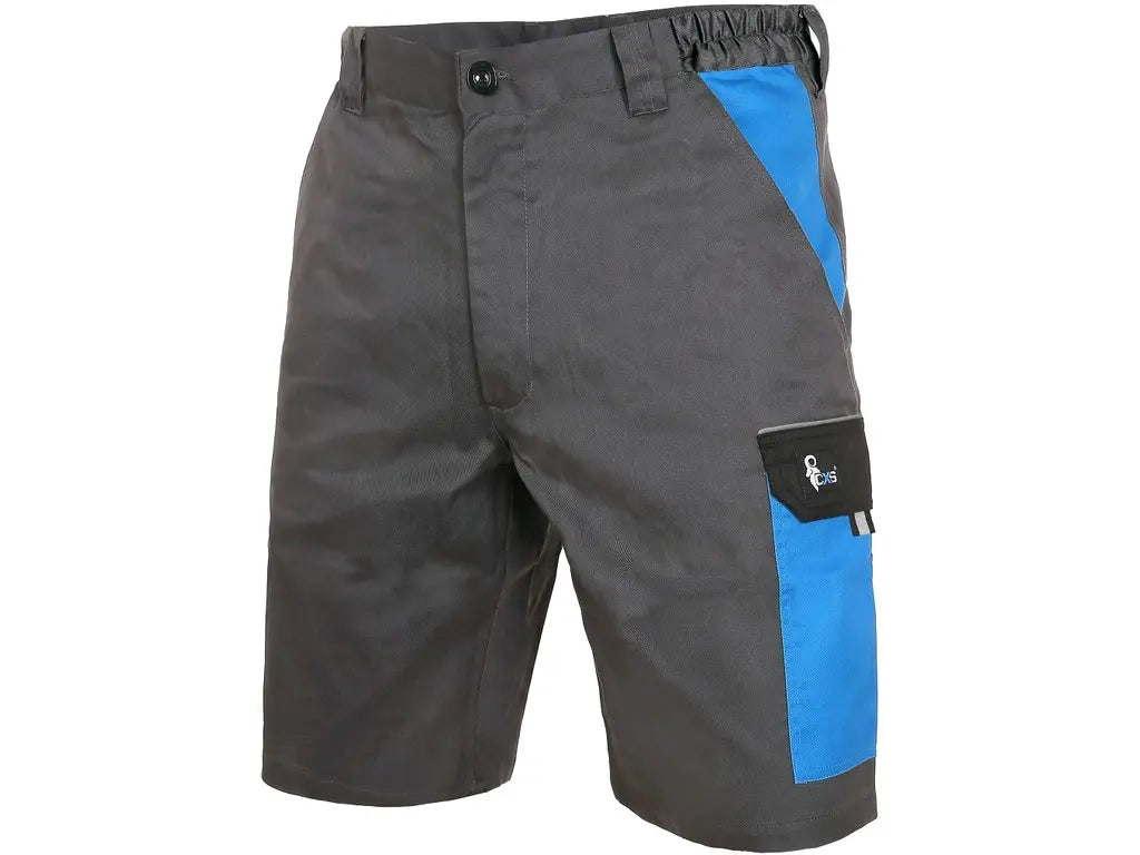 Pantaloncini da lavoro estivi Zefyro grigio blu con tasche laterali