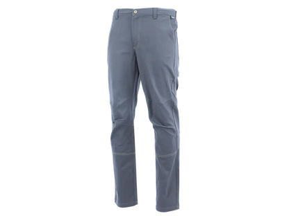 Pantalone da lavoro invernale Corsaro Flex grigio in cotone elasticizzato da 300 g/m² con cuciture rinforzate e vestibilità ergonomica.