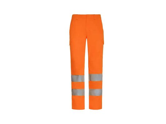 pantaloni lavoro arancio alta visibilità tasconi laterali