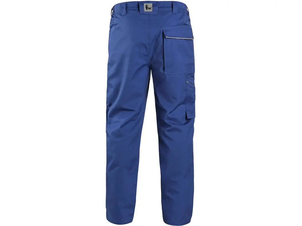 Pantaloni ESD ELEKTROTECHNIK blu – filati conduttivi, tasca portametro, EN 61340-5-1 / EN 1149-5. -  Vista posteriore