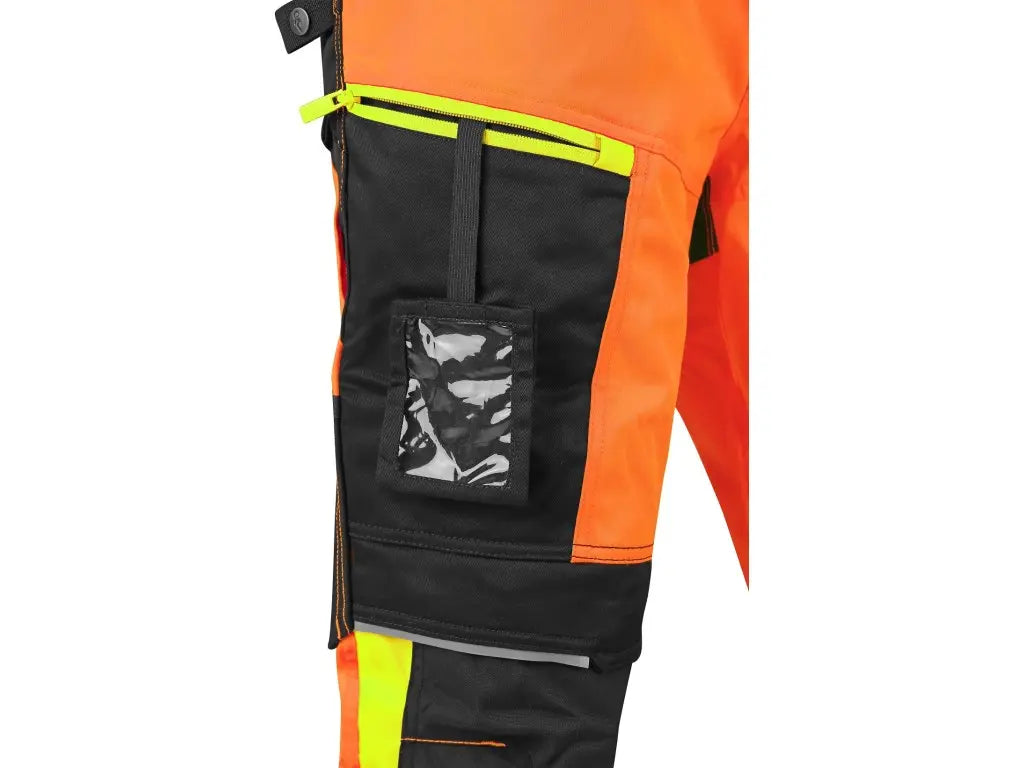 Tasca laterale pantaloni arancio BENSON con porta a scomparsa