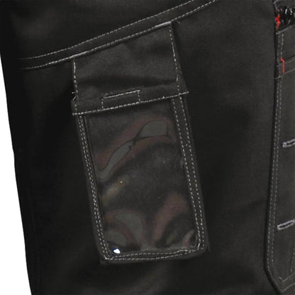 pantaloni da lavoro multistagione 2 in 1 con porta badge