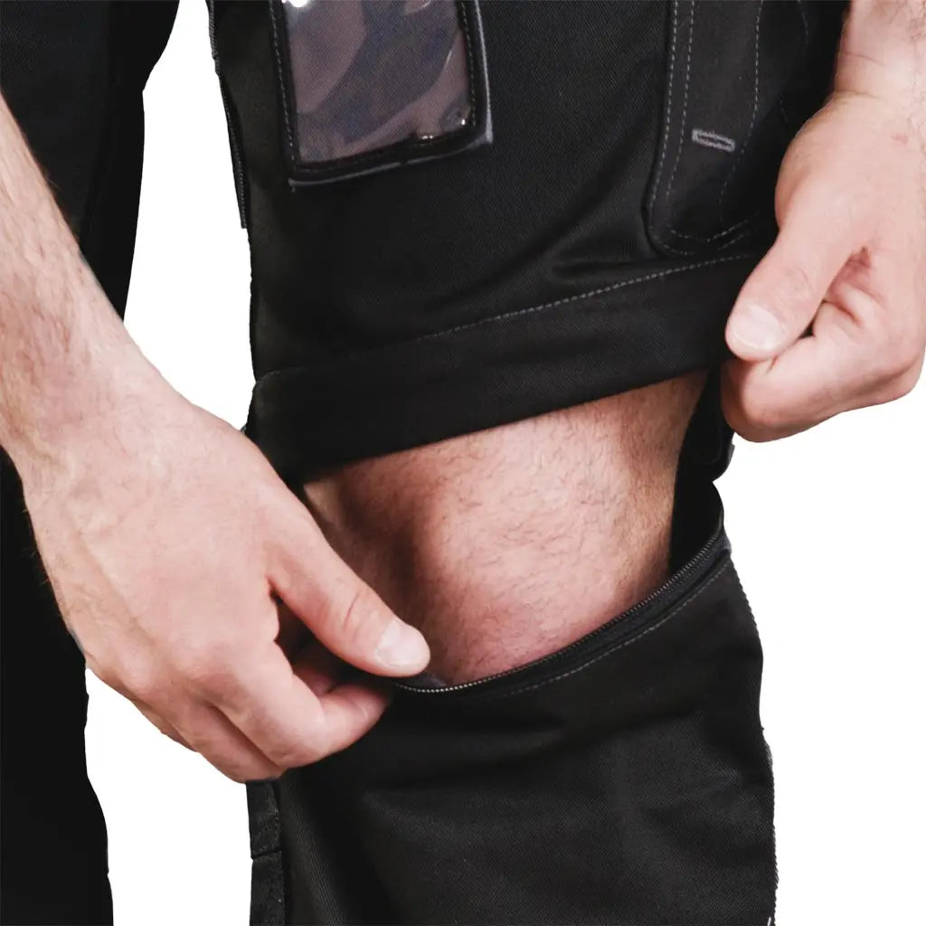 pantaloni da uomo da lavoro convertibili in pantaloncini tecnici