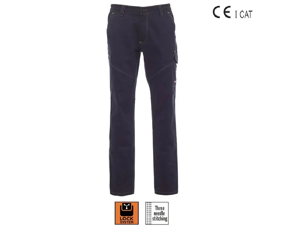 Pantaloni da lavoro invernali PAYPER Worker Winter Blu Navy in cotone 350g