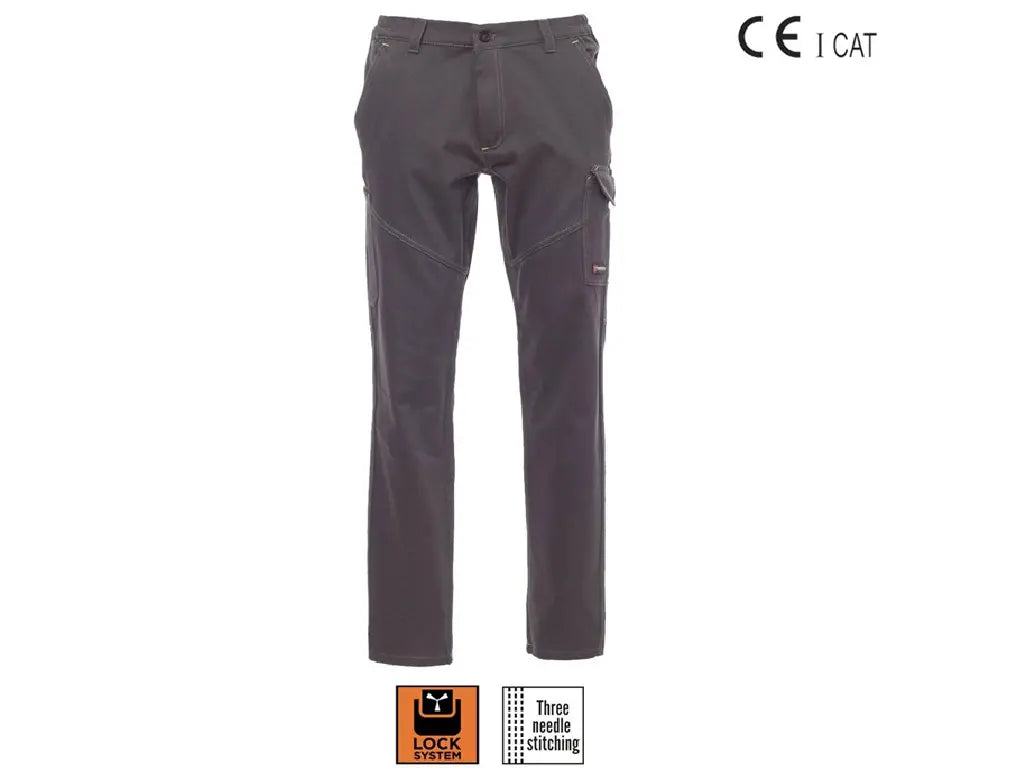 Pantaloni da lavoro invernali PAYPER Worker Winter Grigio Smoke in cotone 350g 