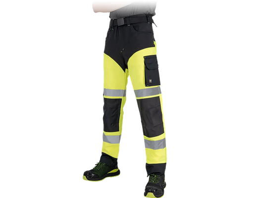 pantaloni da lavoro alta visibilità multistagione uomo en iso 20471