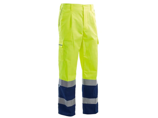 Pantaloni alta visibilità invernali 350 g/m² con bande rifrangenti – PWSTORE