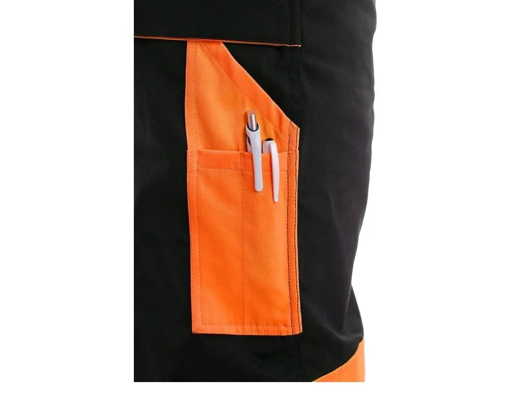 Pantaloni da Lavoro CXS SIRIUS BRIGHTON Uomo Nero/Arancio – Fine Serie
