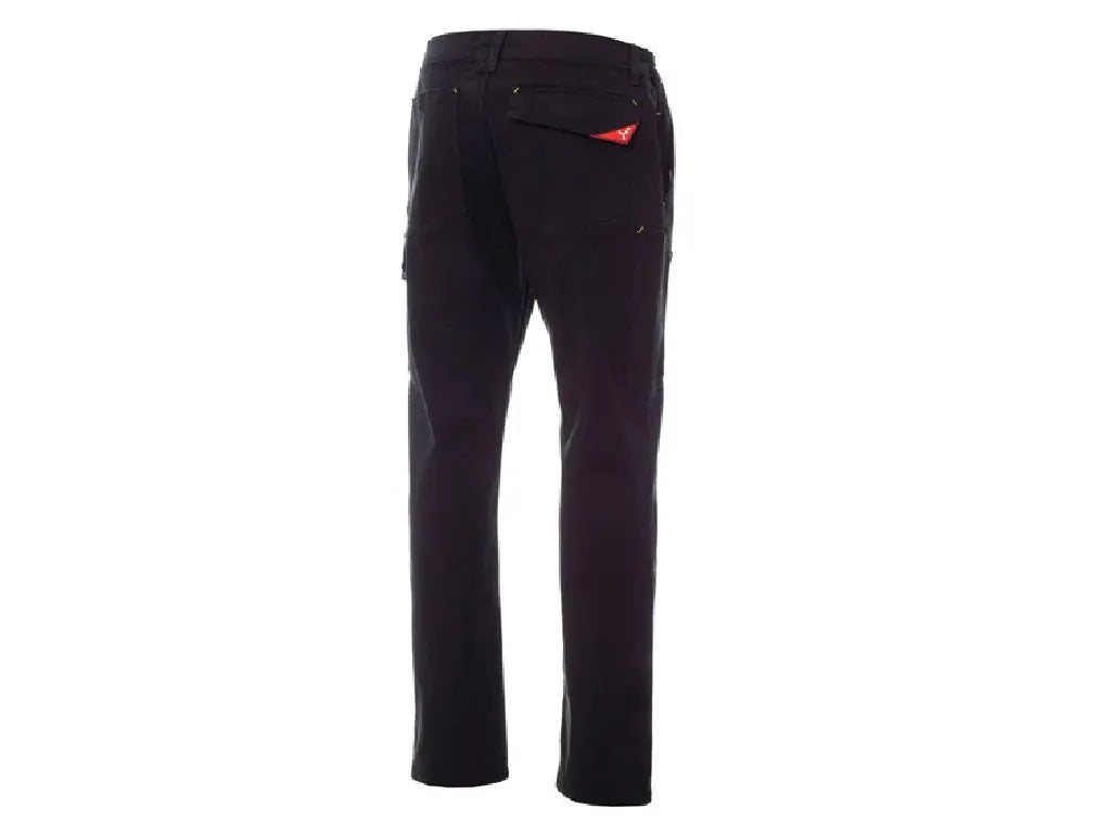 Pantaloni da lavoro invernali PAYPER Power Stretch Nero in cotone 300g vista posteriore