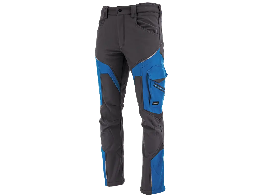 Pantaloni da lavoro softshell COMFORT WINTER blu antracite