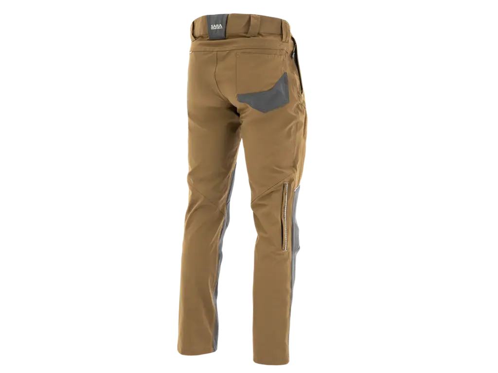 vista posteriore pantaloni da lavoro stretch estivi ultraleggeri 