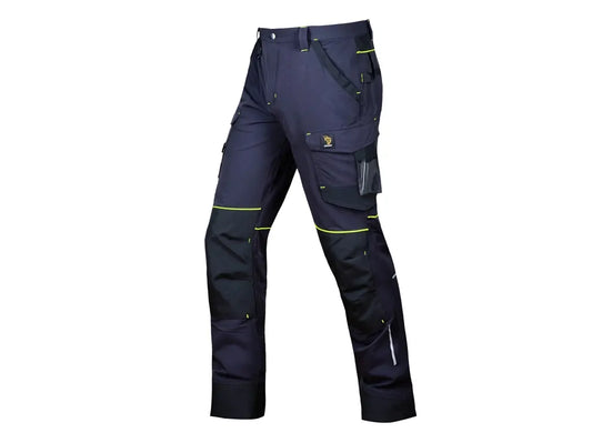 Pantaloni da lavoro TECHTREK 4-way stretch blu navy con rinforzi Oxford – PWSTORE