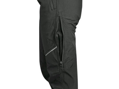 Dettaglio delle zip di ventilazione sulle cosce dei pantaloni TRENTON invernali