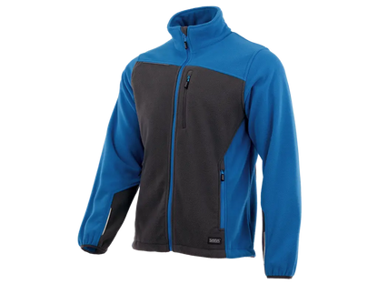 Pile da lavoro POLAR COMFORT PLUS blu nero con zip e tasche