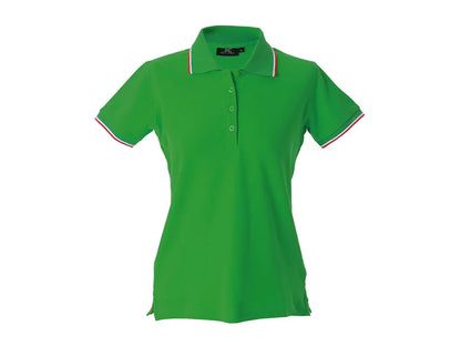 polo divisa aziendale donna cotone pique colore verde