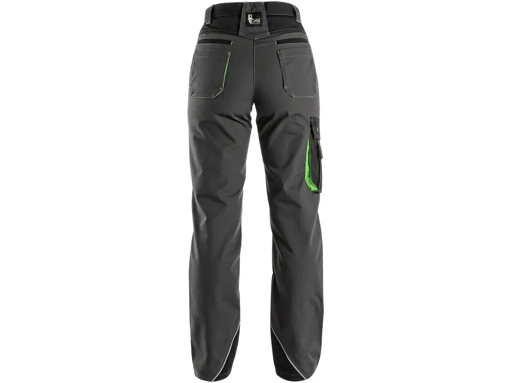 Pantaloni da lavoro donna SIRIUS AISHA vista posteriore – multitasche e fascia elastica – PWSTORE