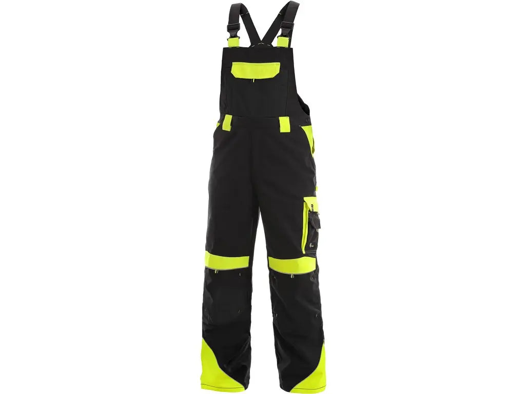 salopette da lavoro giallo nero sirius brighton rinforzata 600d