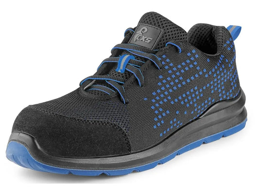 Scarpa antinfortunistica TEXLINE Blu S1 bassa in poliestere lavabile 30°C con suola PU/PU SR