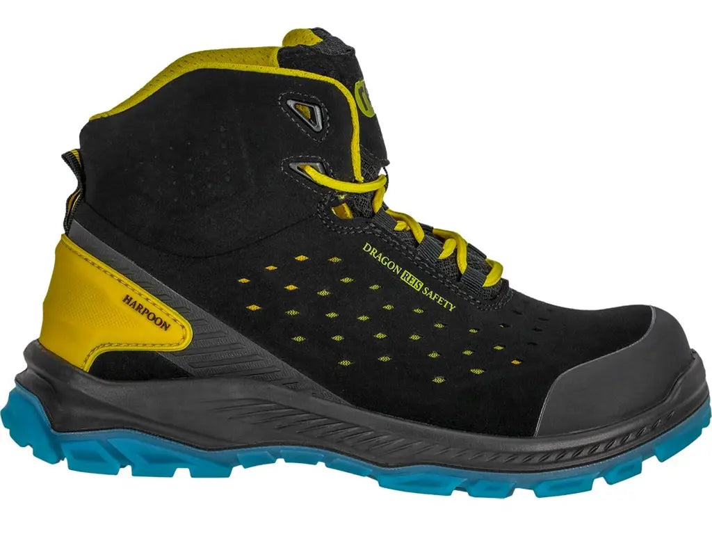 Scarpa S1PS SR FO antiscivolo in pelle scamosciata e TPU , vista laterale – PWSTORE