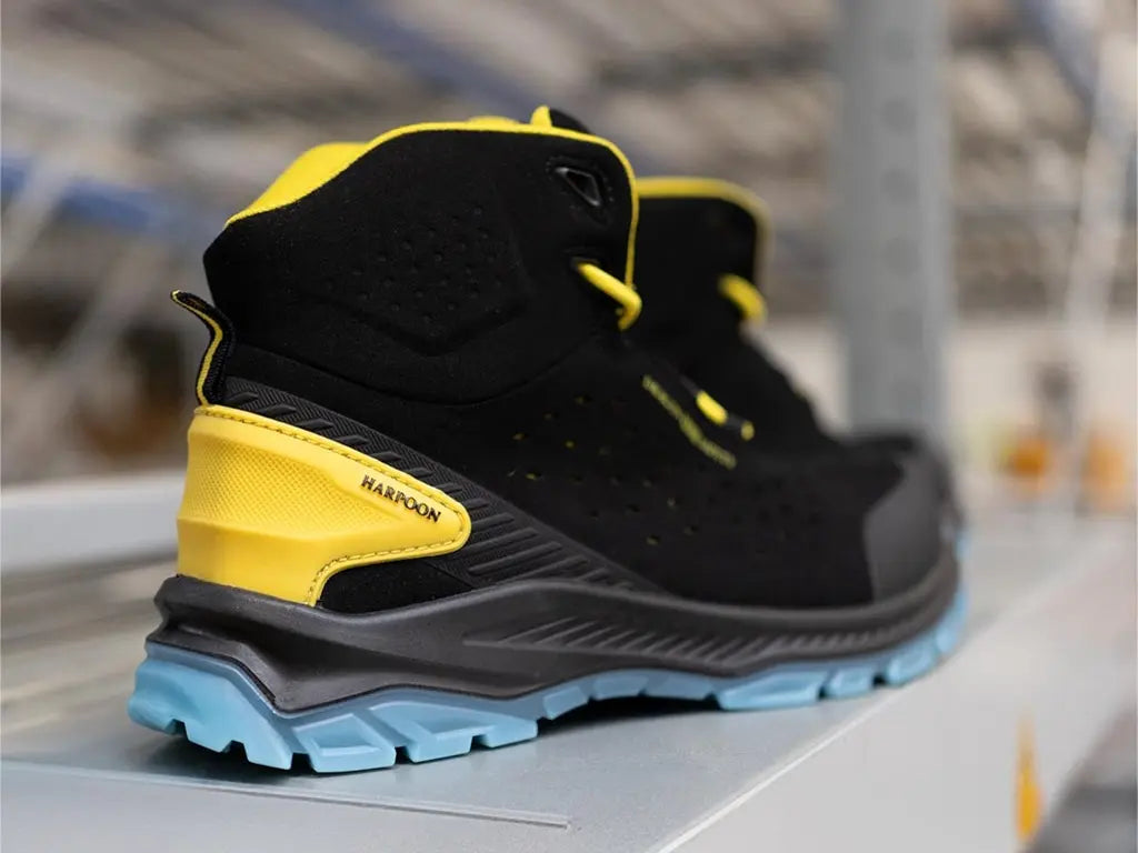 Scarpa S1PS SR FO antiscivolo in pelle scamosciata e TPU, dettagli – PWSTORE