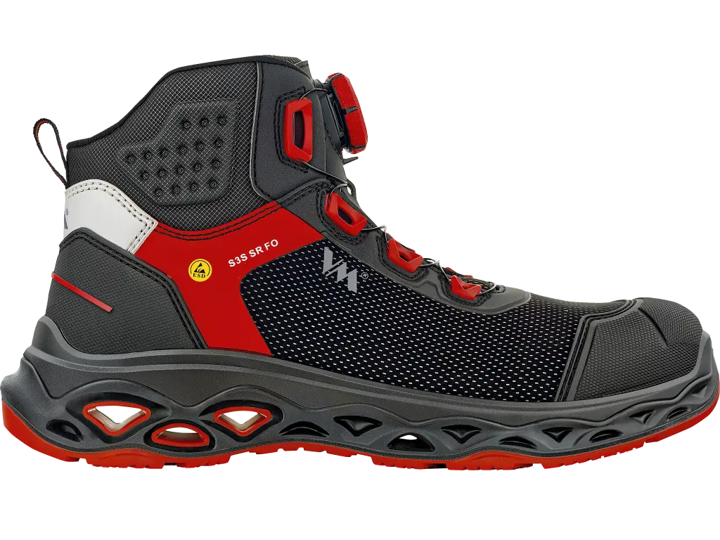 Dettaglio laterale scarpe antinfortunistiche HONGKONG ESD S3S