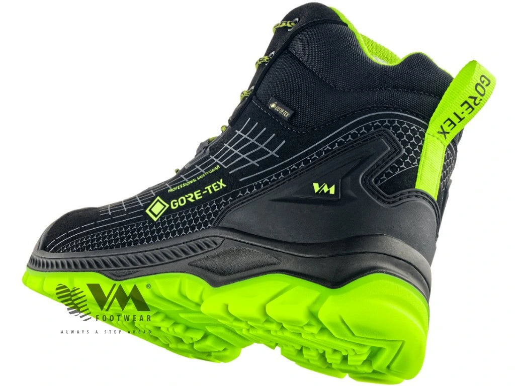 Scarpe da lavoro alte traspiranti in microfibra porometrica con suola PU TPU SR