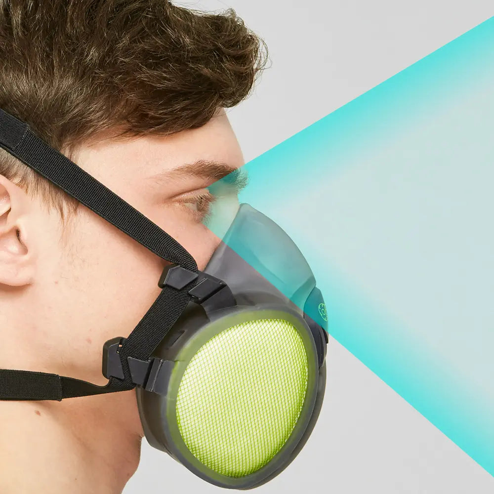 semimaschera BLS 8100next ergonomia e campo visivo ottimale