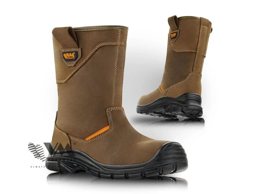 Stivale antinfortunistico S3 invernale in pelle Crazy Horse con pelliccia interna – PWSTORE