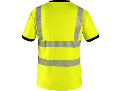 t shirt hv lavoro bande riflettenti segmentate
