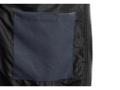 Giubbotto da lavoro invernale 4ENVI PORTLAND Blu, materiale riciclato, con inserti riflettenti e tasche multiple. Tasca interna