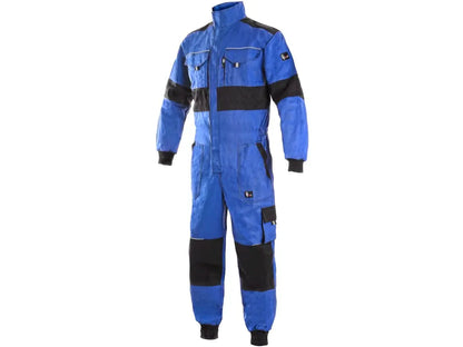 abbigliamento da lavoro tuta intera  blu-nera uomo resistente professionale