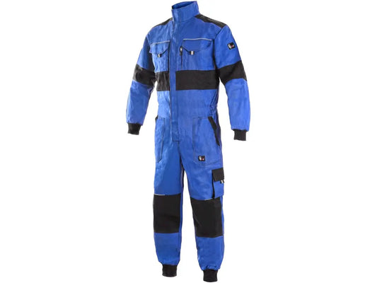 Tuta da lavoro ALASKA invernale uomo blu-nero con imbottitura in fibra cava – PWSTORE