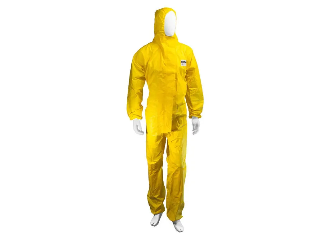 tuta monouso chimica SMS PE 70 gsm impermeabile professionale